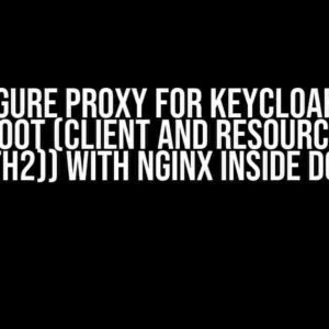 Configure Proxy for Keycloak with Spring Boot (Client and Resource Server (OAuth2)) with Nginx inside Docker