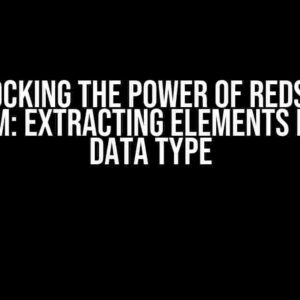 Unlocking the Power of Redshift Spectrum: Extracting Elements in STRUCT Data Type